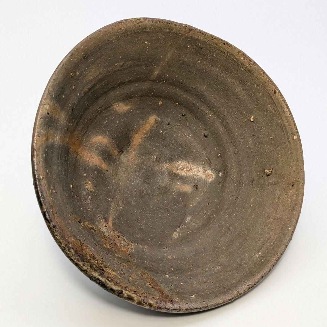 岡山県重要無形文化財 森陶岳 備前焼 金彩緋襷茶盌 合箱 抹茶碗 茶道具 茶器