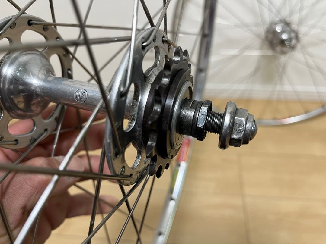 カンパニョーロ前後NJSハブホイール　サンシンNJSフロントホイール