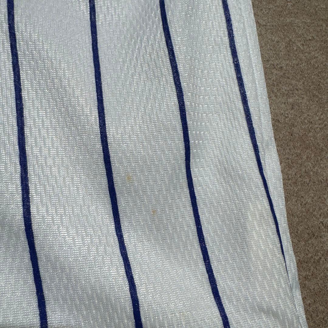 横浜ベイスターズ　多村仁志　ユニフォーム　ベースボールシャツ　野球　ストライプ