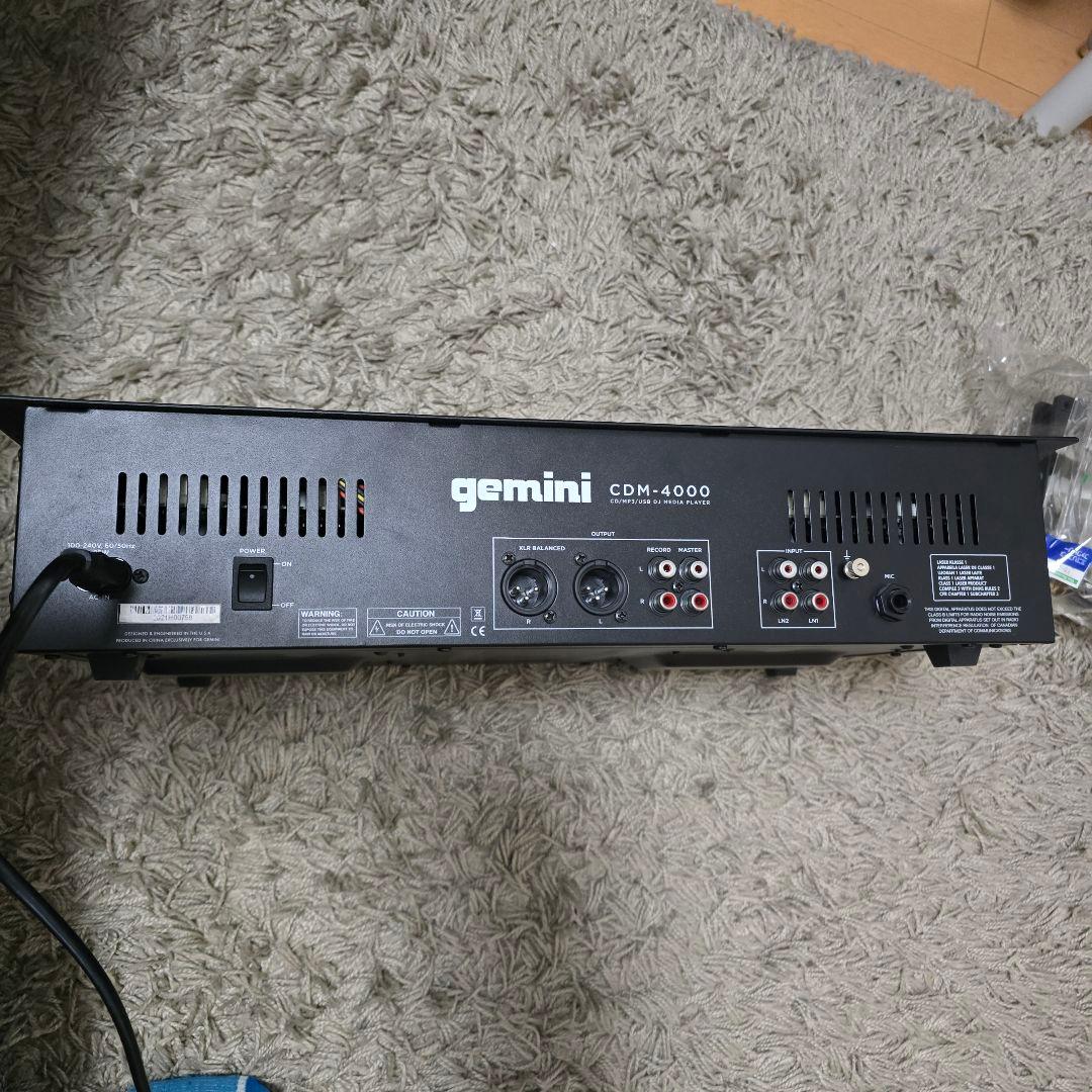 訳アリ品　gemini CDM-4000 DJ機材