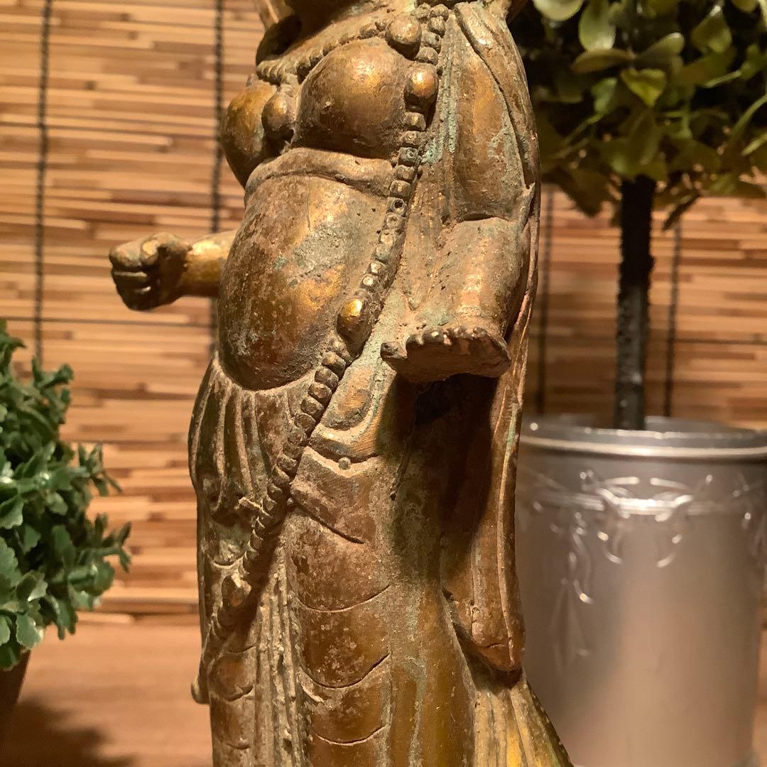 中国明・天界六道「守護尊天部神像」天部・護法善神・四天王・神将・黄銅・出土