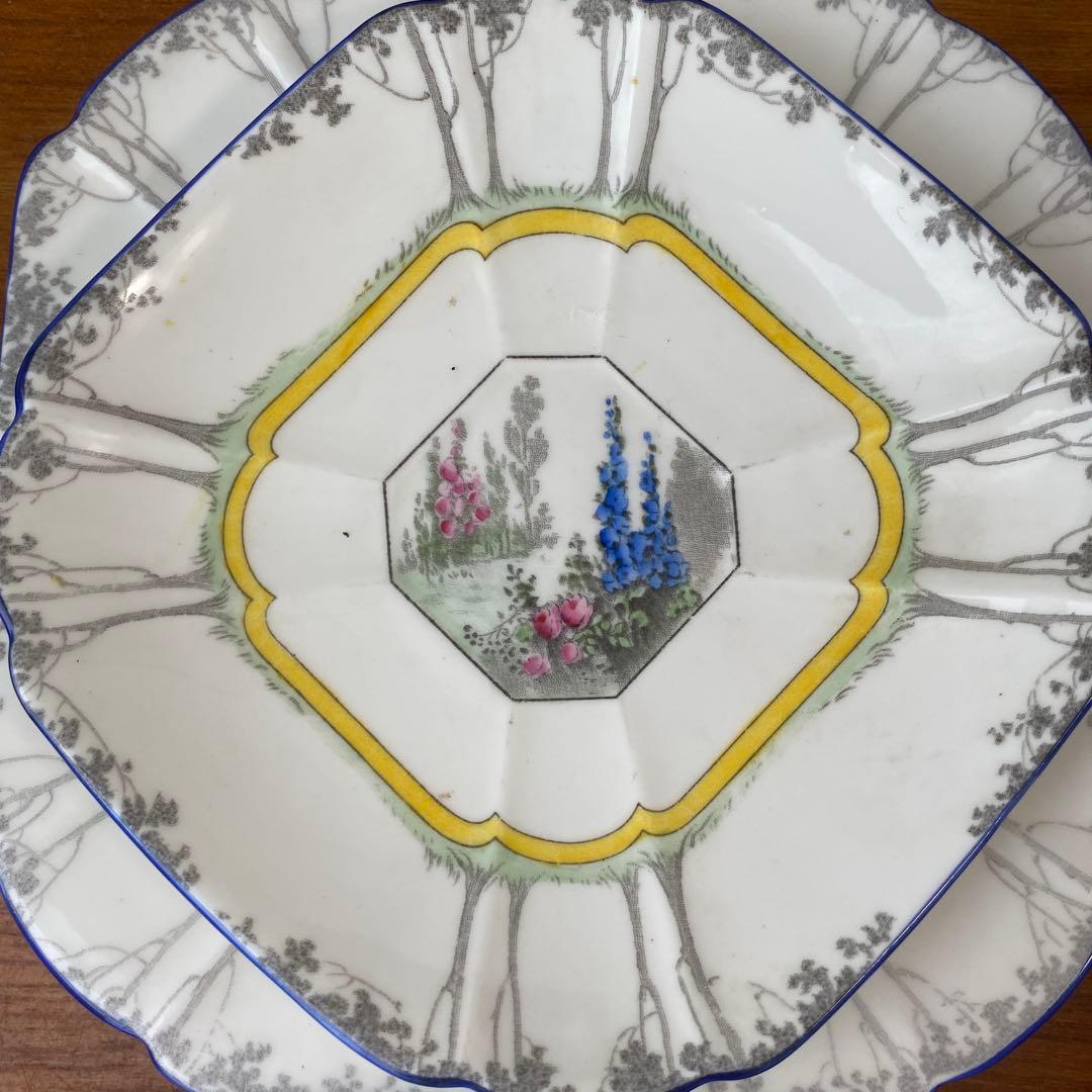 シェリー　クイーンアン　マイガーデン　カップ　ソーサー　プレート　5人用セット