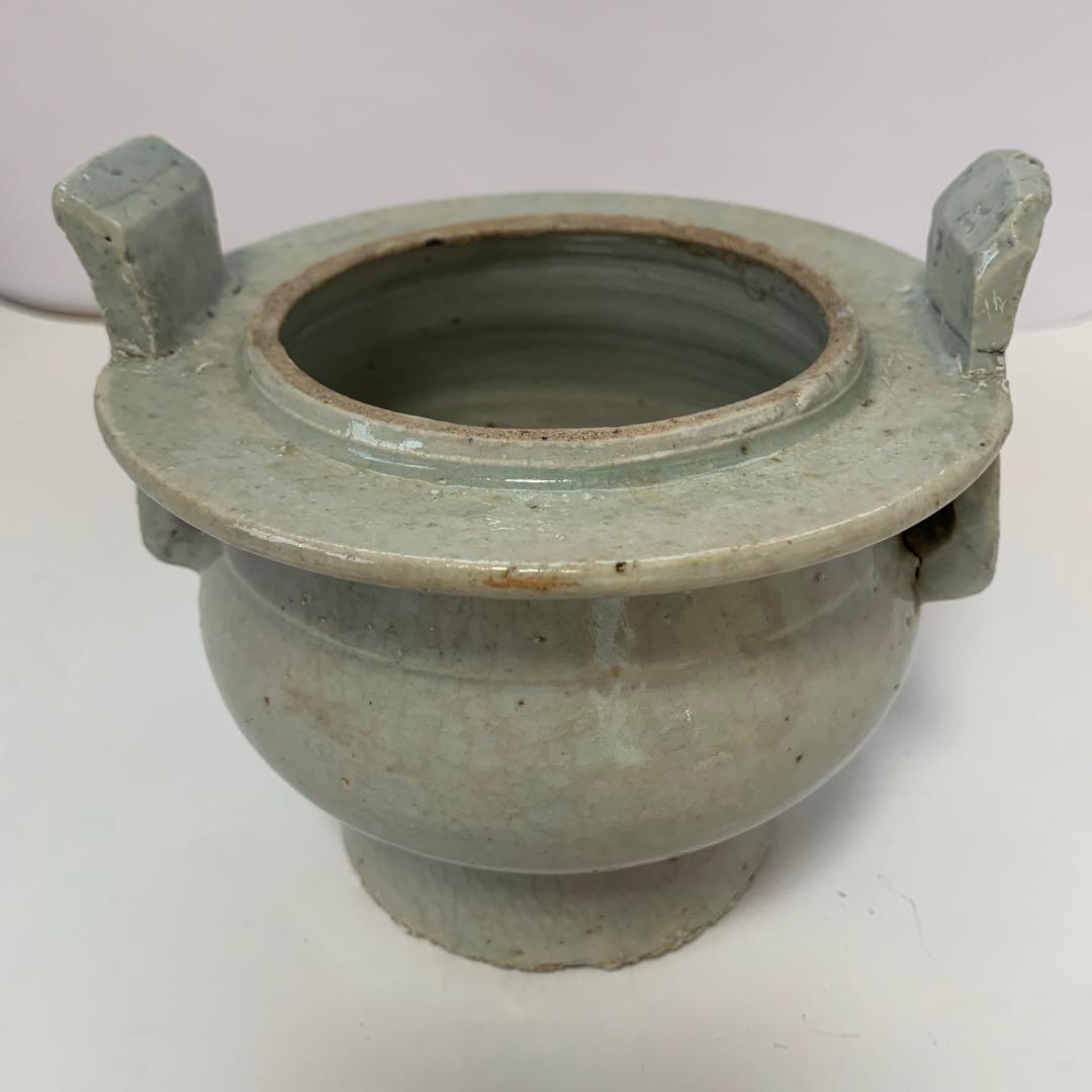 朝鮮美術　青磁　香炉　送料込み