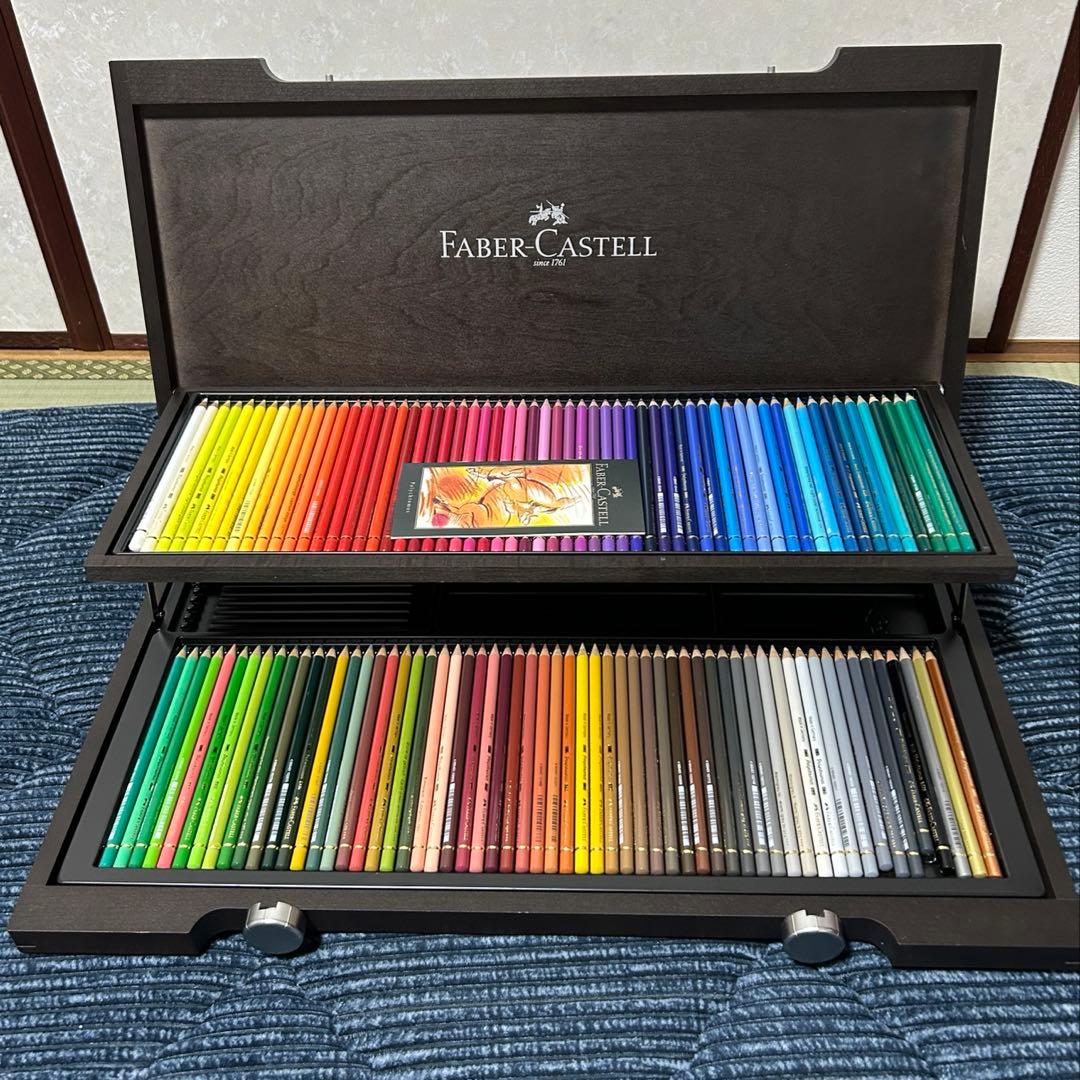 【yuki】ファーバーカステル ポリクロモス色鉛筆120色　木箱