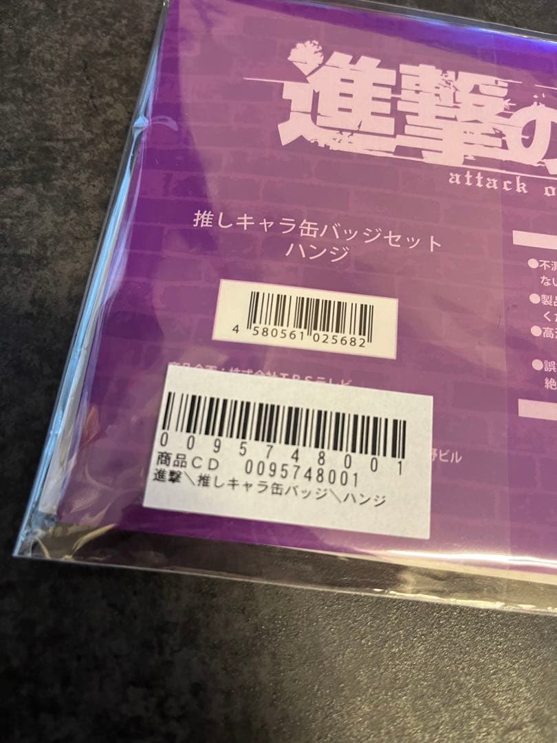 進撃の巨人　ハンジ・ゾエ 推しキャラ缶バッジ　4個セット