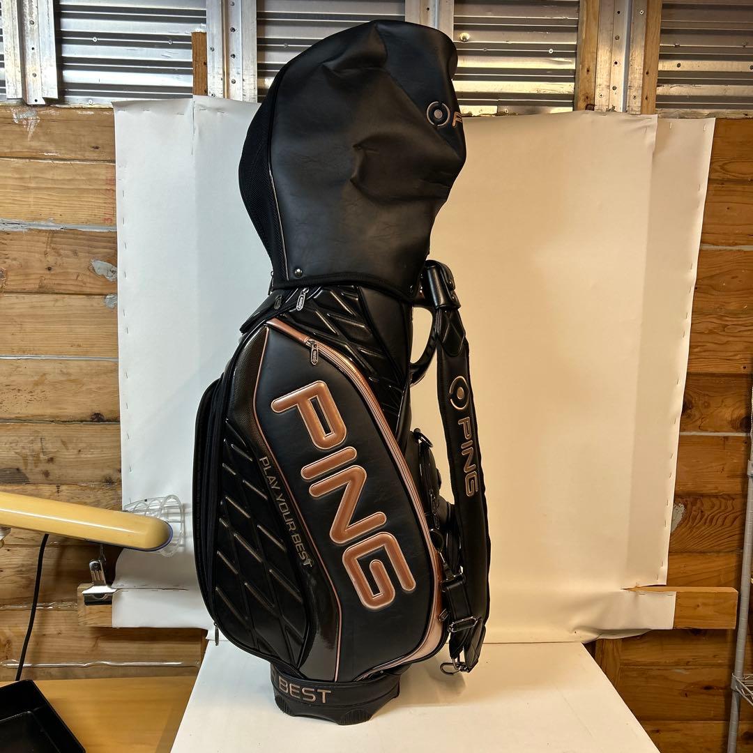PING キャディバッグ ブラック/オレンジ