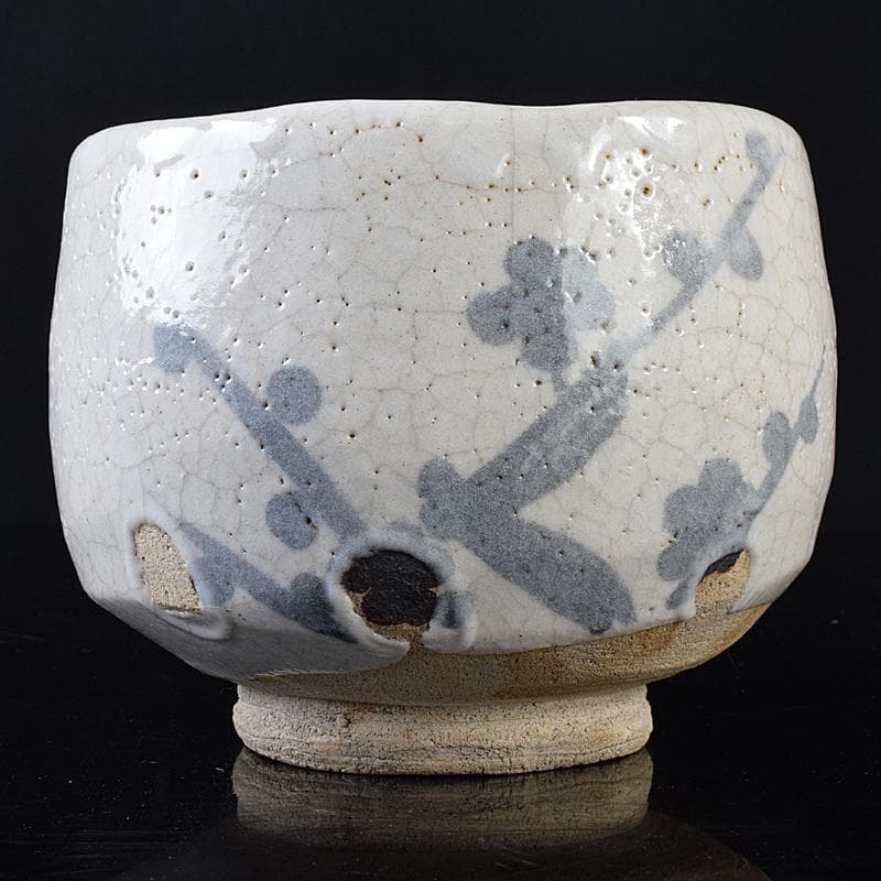 Gojyo　茶道具　荒川豊蔵作　志野梅図茶碗　鵬雲斎極め箱　M　R7966