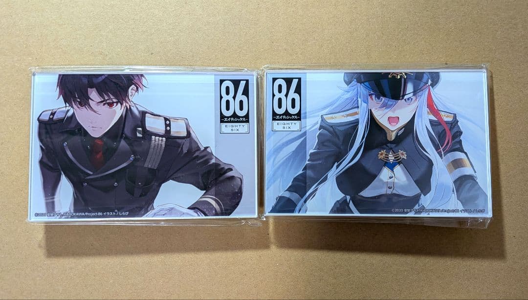くじ引き堂　86-エイティシックス-　A賞　アクリルプレート　シン、レーナ　2点