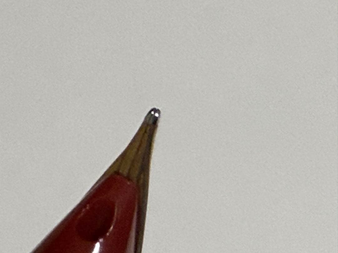 パイロット 18K 18金 万年筆 革巻き 皮巻き 細字 F 赤 袋入り 廃盤