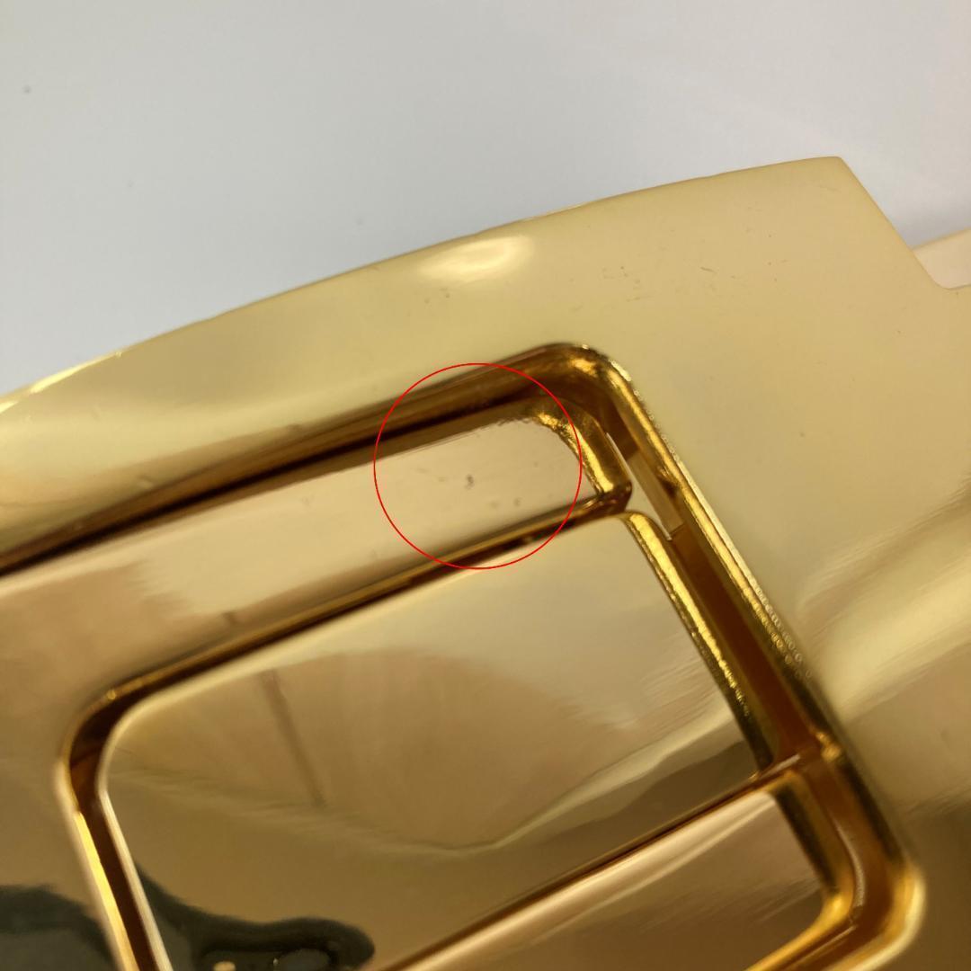 【訳あり】パワーベルト レバーアクション ワンタッチ可変式 ブラウン×金 本革