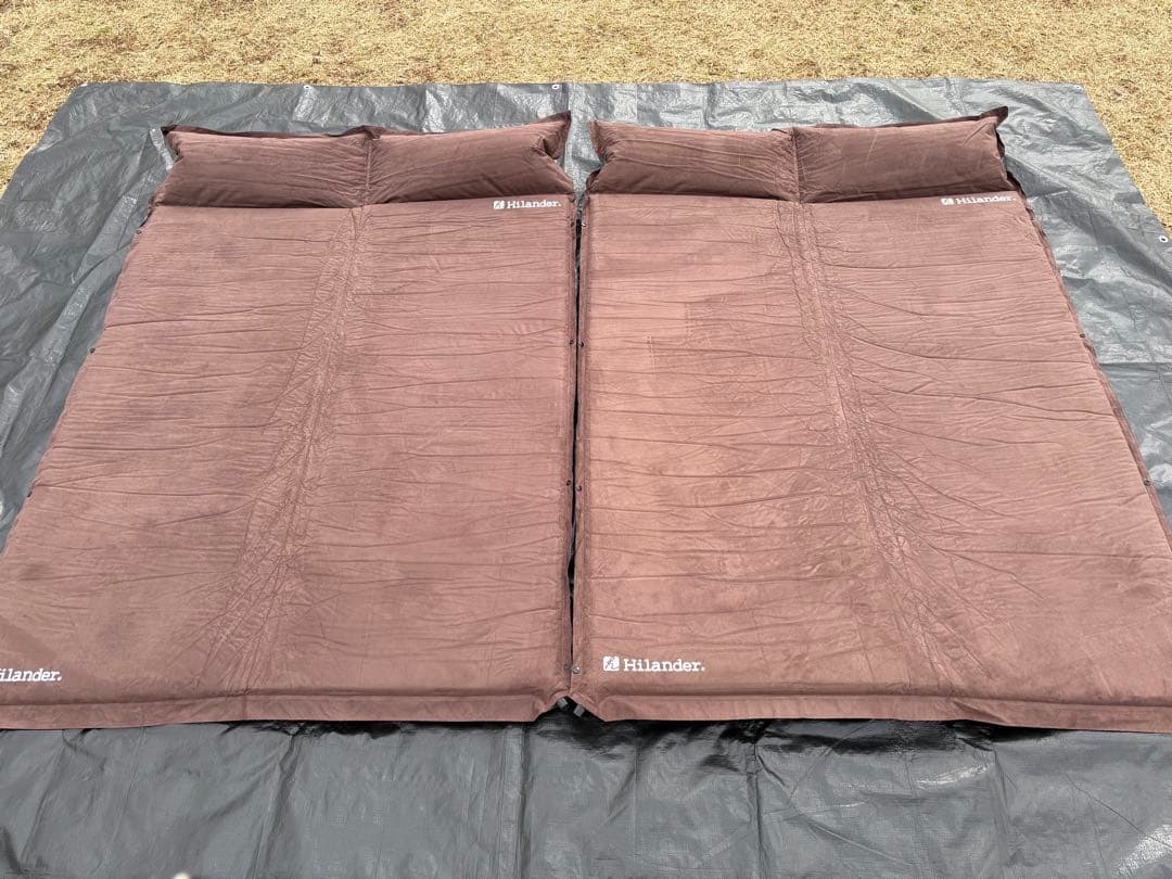 Hilander スエードインフレーターマット(5cm)ダブル　2個セット