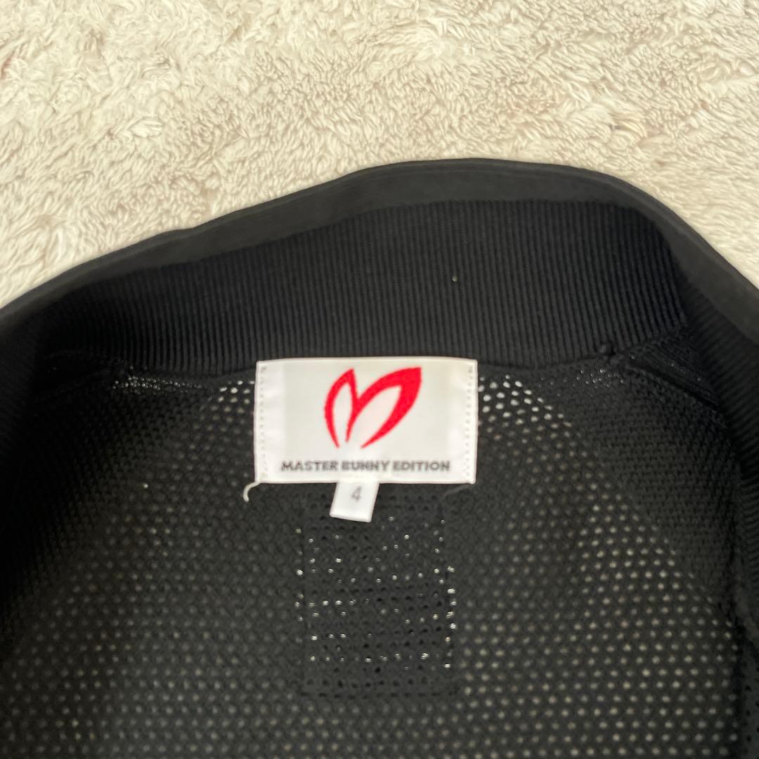 【美品】マスターバニーニットジケット　メッシュ　背面ロゴ　メンズゴルフウェア　4