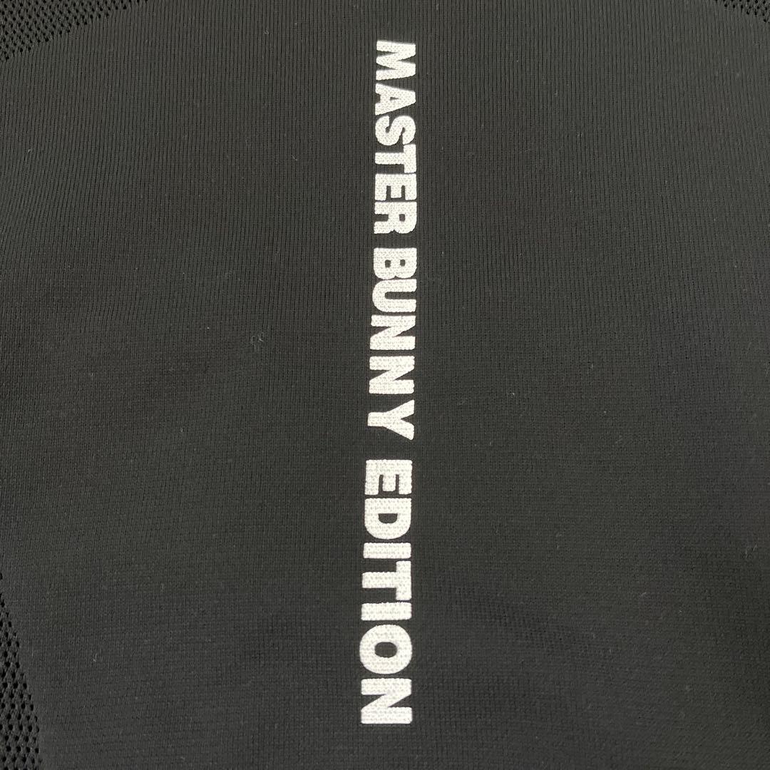 【美品】マスターバニーニットジケット　メッシュ　背面ロゴ　メンズゴルフウェア　4