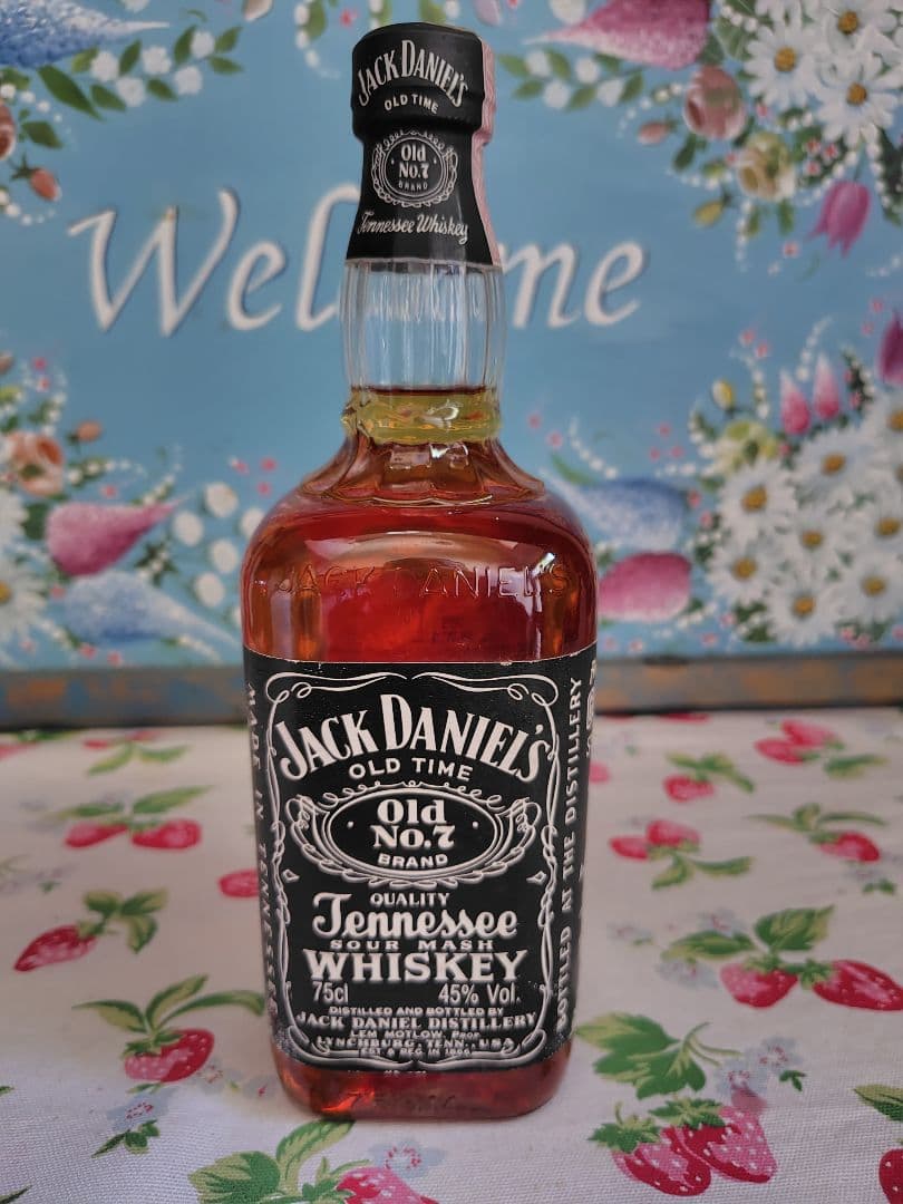 古酒　ジャックダニエル Old No,7 　オールドボトル　赤紙封印　45度