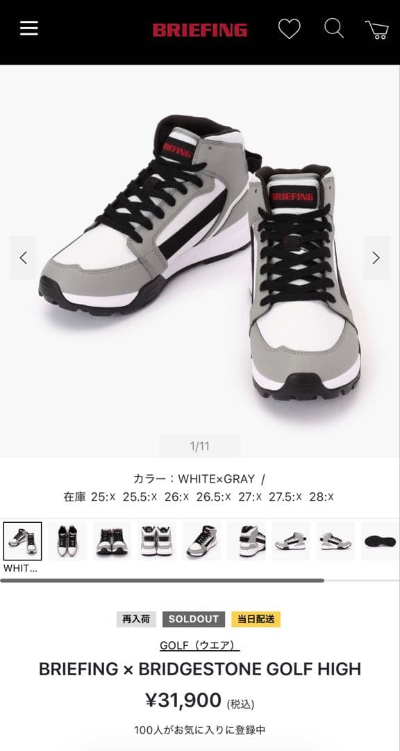 ブリーフィングBRIEFING ゴルフシューズ