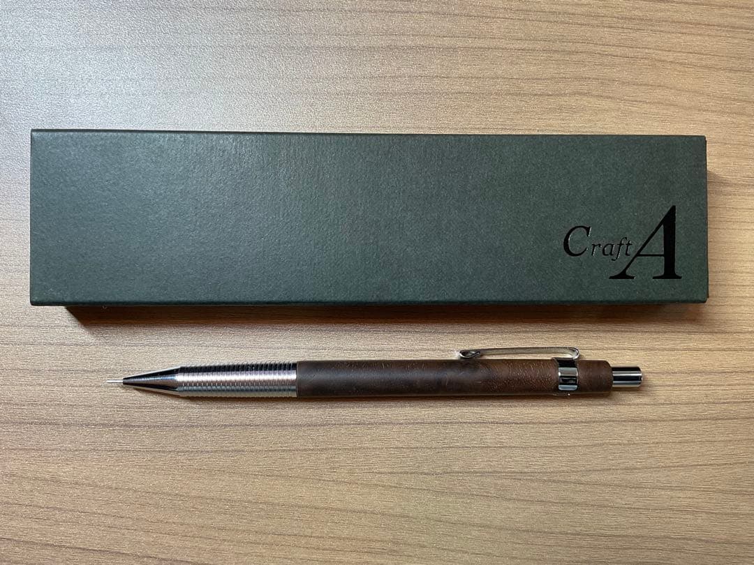 クラフトA mp201 シャーペン0.5mmクラロウォールナット　瘤杢