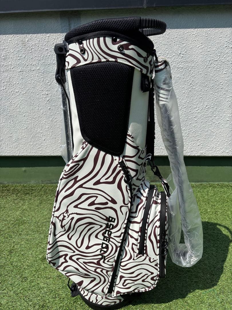 BSEGOLF スタンドキャディバッグ　新品　ゴルフバッグ　アニマル柄　ゼブラ柄