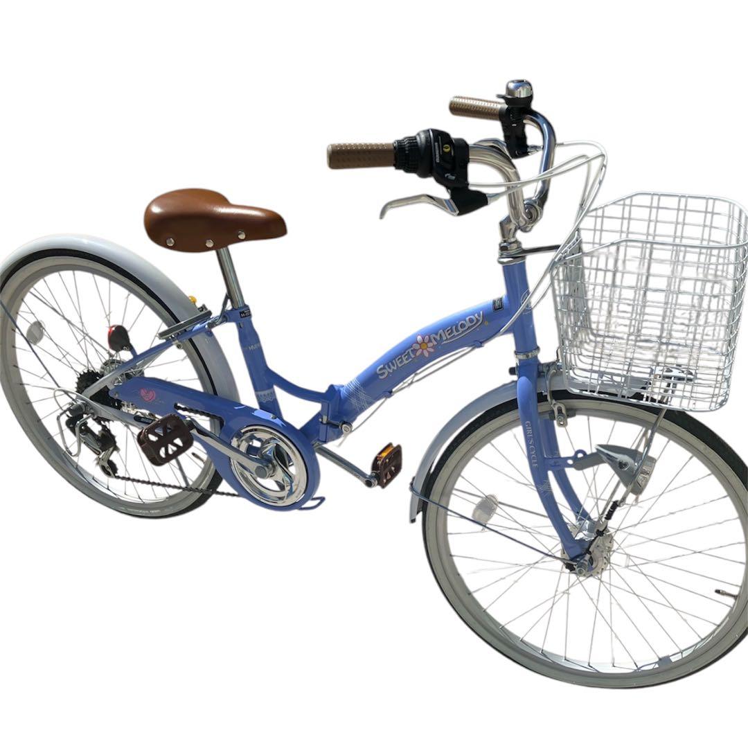 Sweet Melody 子供用自転車 24インチ シマノ 6段変速 折りたたみ