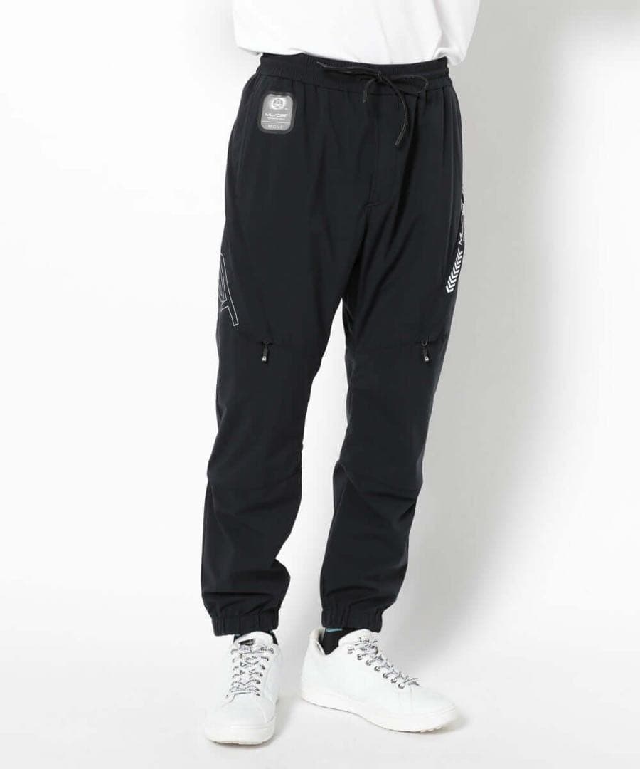 【試着】MARK&LONA ナイロンパンツ 黒 ジョガー DST スウェット