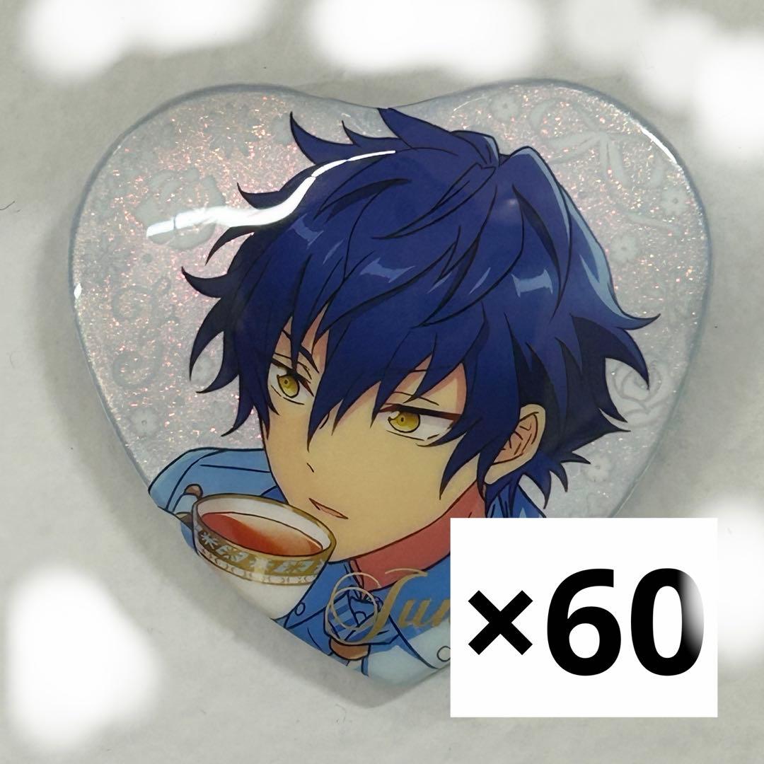 漣ジュン　中国　誓約ハート缶バッジ