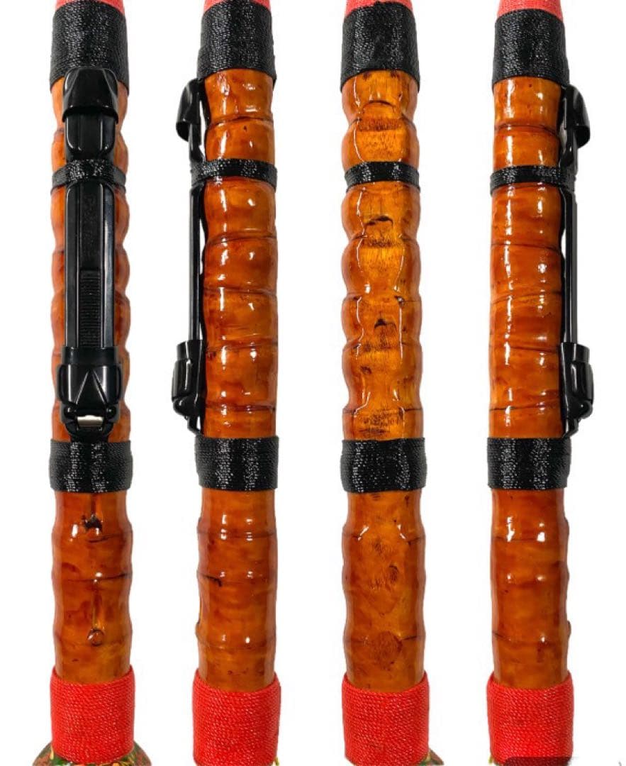 穴釣り竿 伊勢海老竿 ハンドメイド 布袋竹 テトラ ヘチ 和竿 漆塗り 研ぎ出し