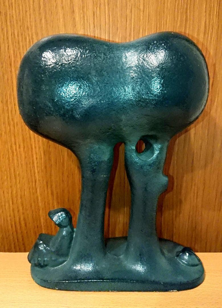 超稀少 山本正道 ブロンズ像 樹と少女 彫刻 オブジェ