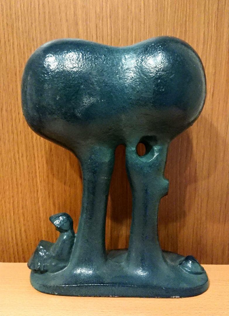 超稀少 山本正道 ブロンズ像 樹と少女 彫刻 オブジェ