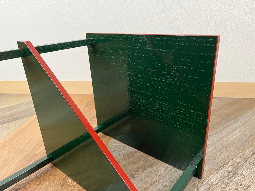 藪内流 帛紗棚 青漆爪紅 紙箱 茶道具