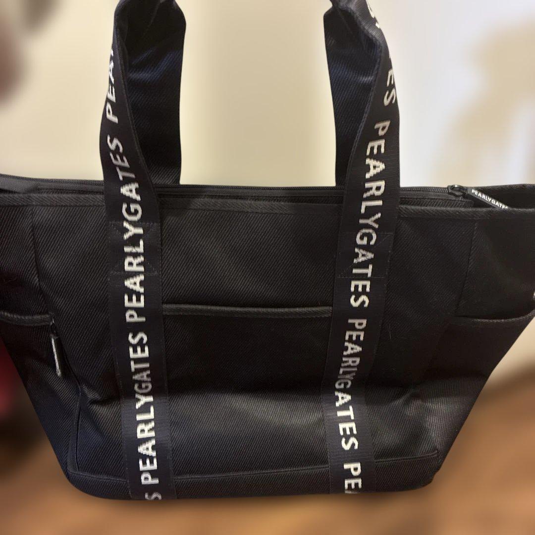 正規品！美品！PEARLY GATES ネイビー　ロッカートートバッグ大容量