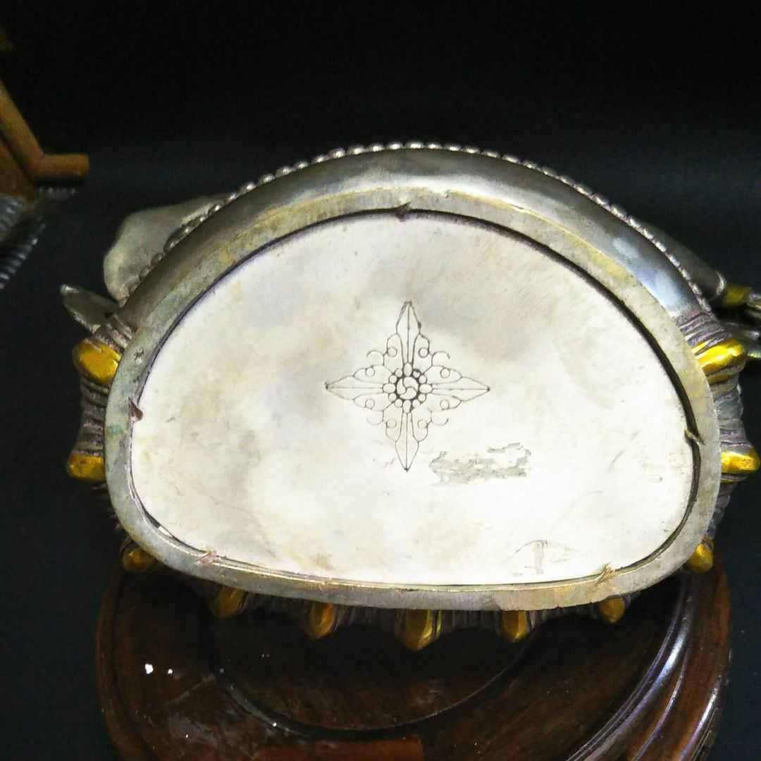 ※中国古美術/仏母座像(足銀)/チベット仏/