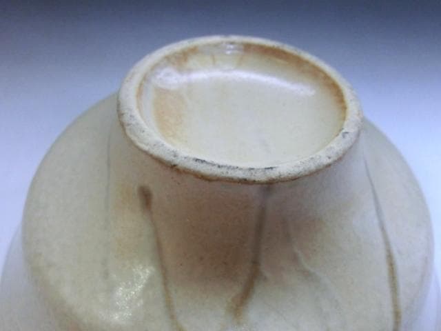 茶碗■古い鉢「渡り物写し鉢」お茶道具 黄白釉 古玩 古美術 時代物 骨董■