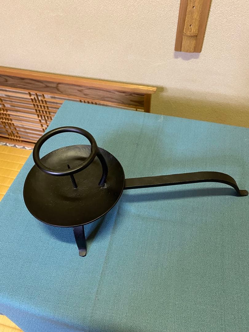 茶道具/ 夜咄道具 手燭 懐石 蝋燭立て 一対