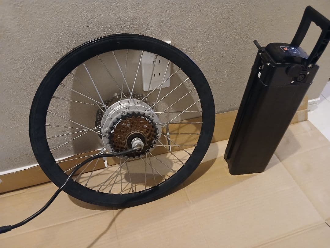 20インチの自転車の車輪