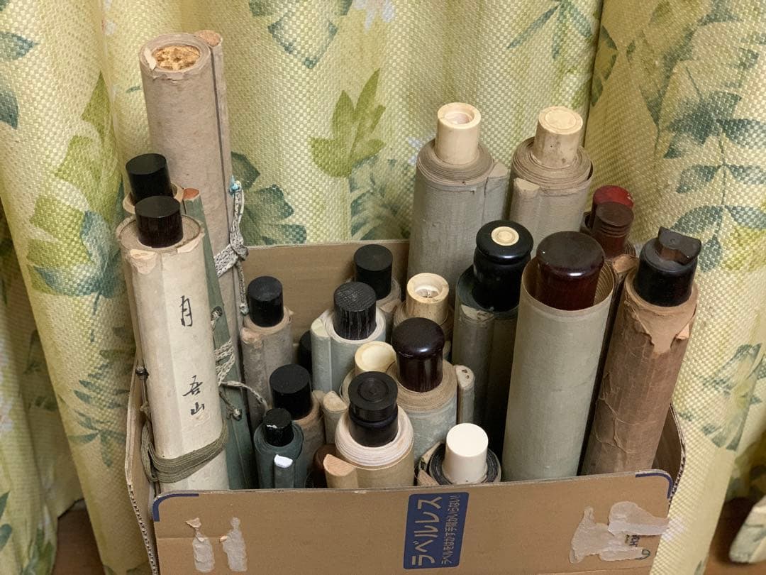 ①①蔵出し　古い書道掛け軸　江戸期後期　香川景樹　和歌短冊