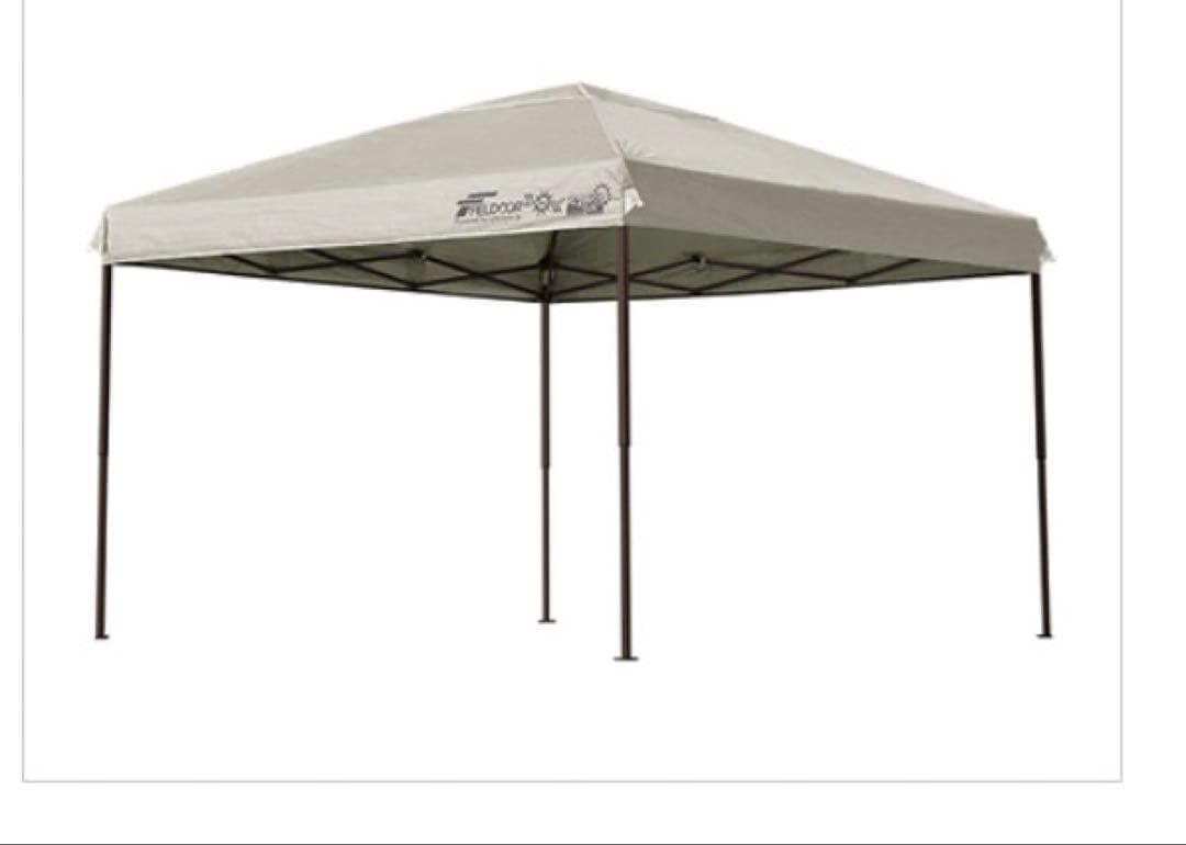 FIELDOOR タープテント スチール　強化版　2.5m ライトベージュ