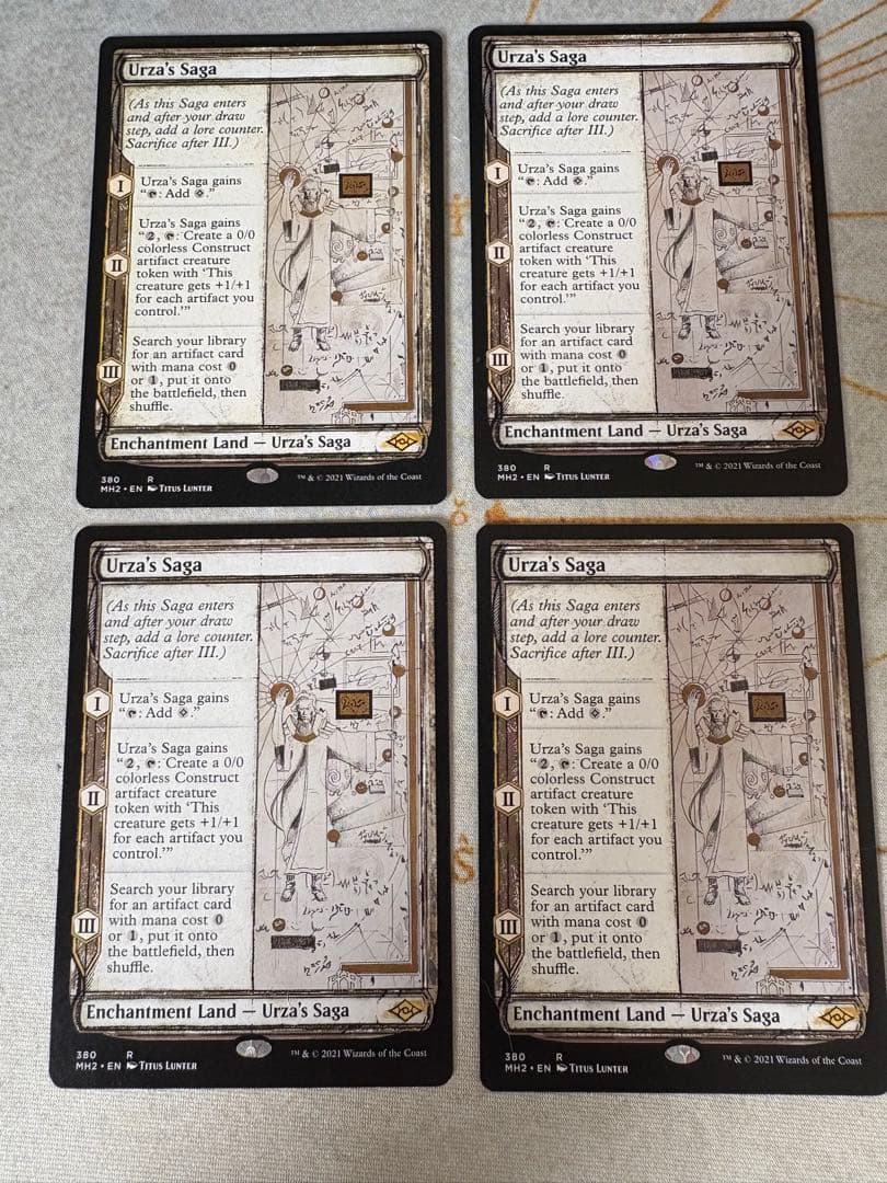 ウルザの物語/Urza's Saga スケッチ版 4枚セット