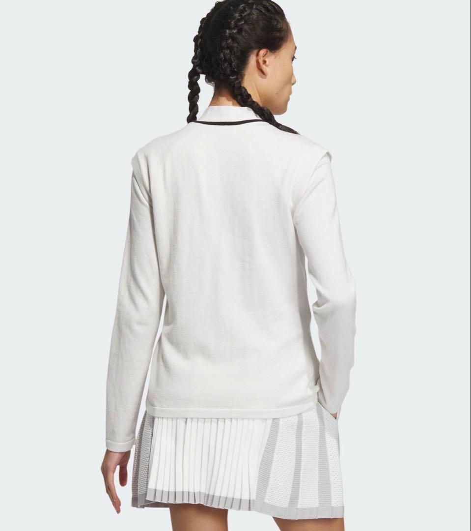 アディダスゴルフ　アーガイル柄 ニットベスト アンサンブルセーター