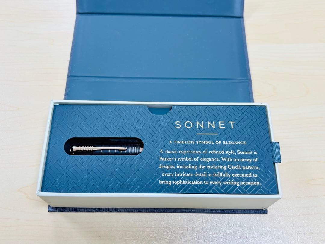 パーカー　ソネット　ブラウンPGT F 18K-750 万年筆