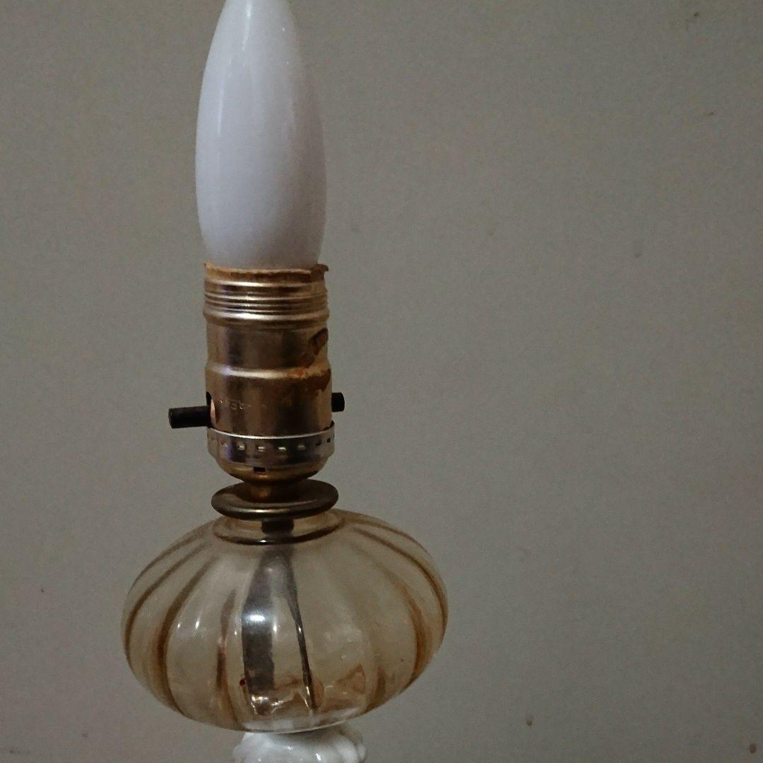 ヴィンテージ ミルクガラス ランプ