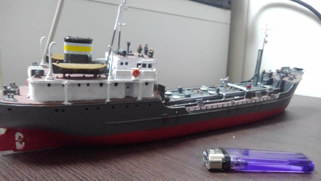 【再出品】完成品　タンカー　日新丸　貨物船　船　模型　1/130　ストラクチャー