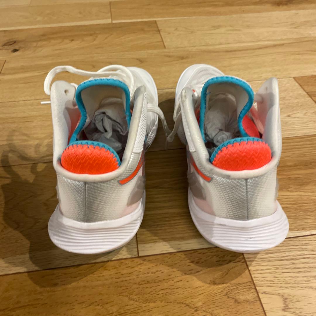 アシックス メタライズ ホワイト フラッシュコーラル 26.5 2回使用