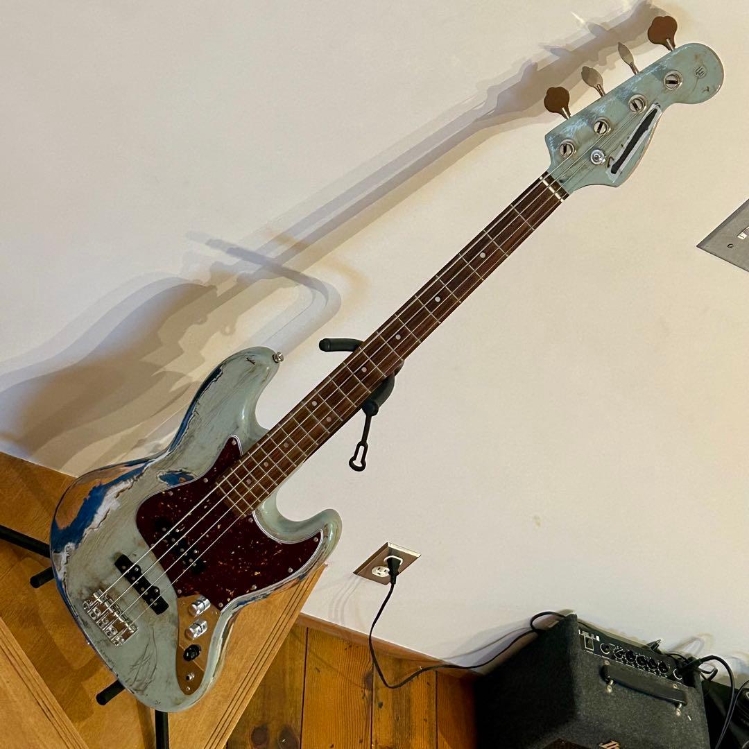 梟鸚鵡**ミントグリーン レリック仕様ジャズベース