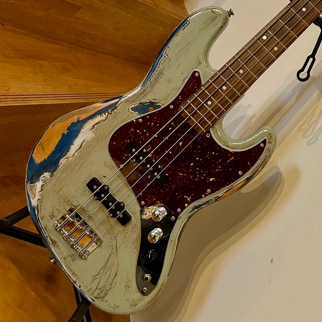 梟鸚鵡**ミントグリーン レリック仕様ジャズベース