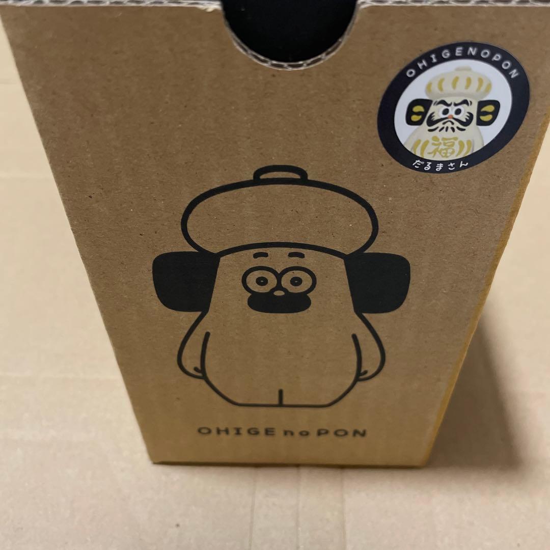 おひげのポン　ソフビ　だるま　白