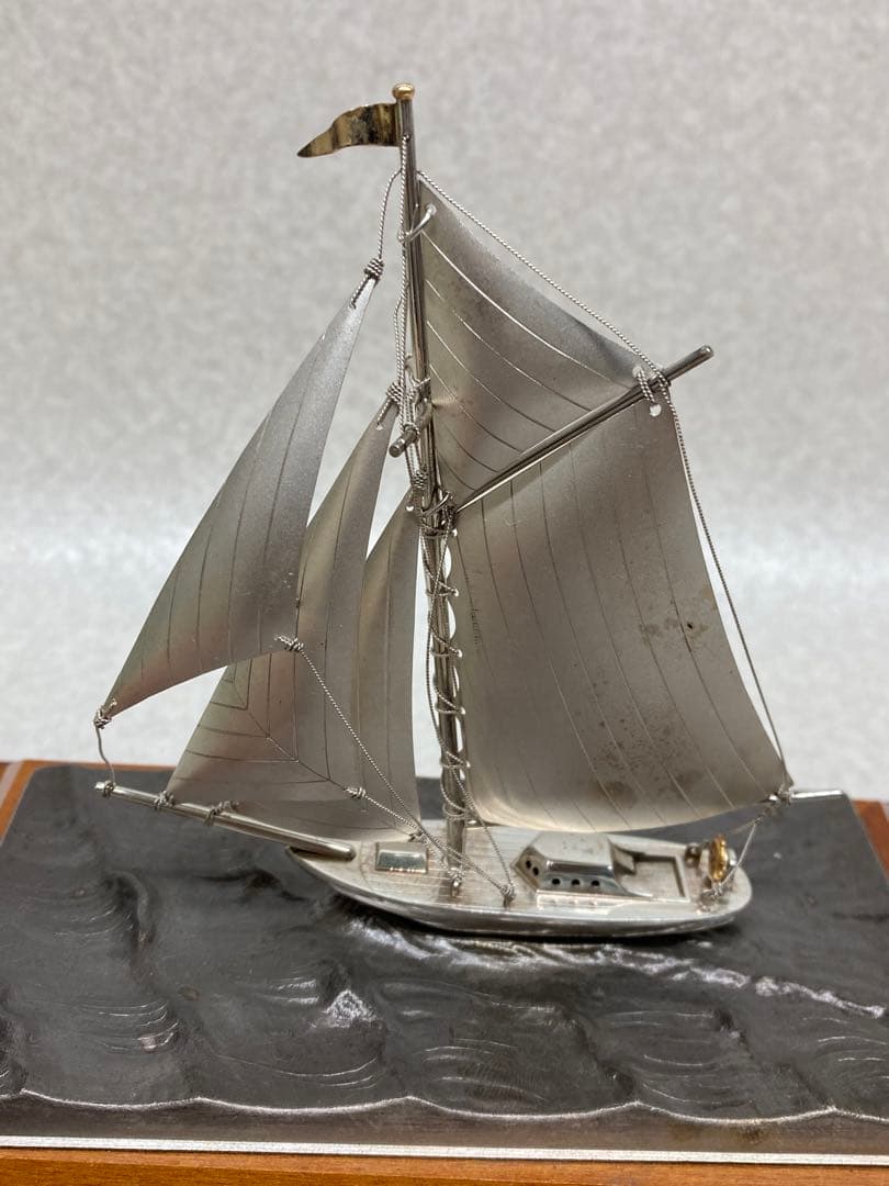 Yacht by TAKEHIKO シルバー 985刻印 武比古 ヨット 置物