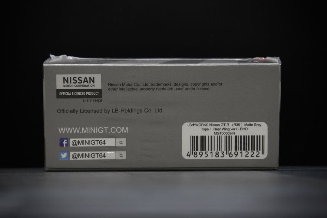minigt / 1/64 LB★WORKS R35 “マットグレー”