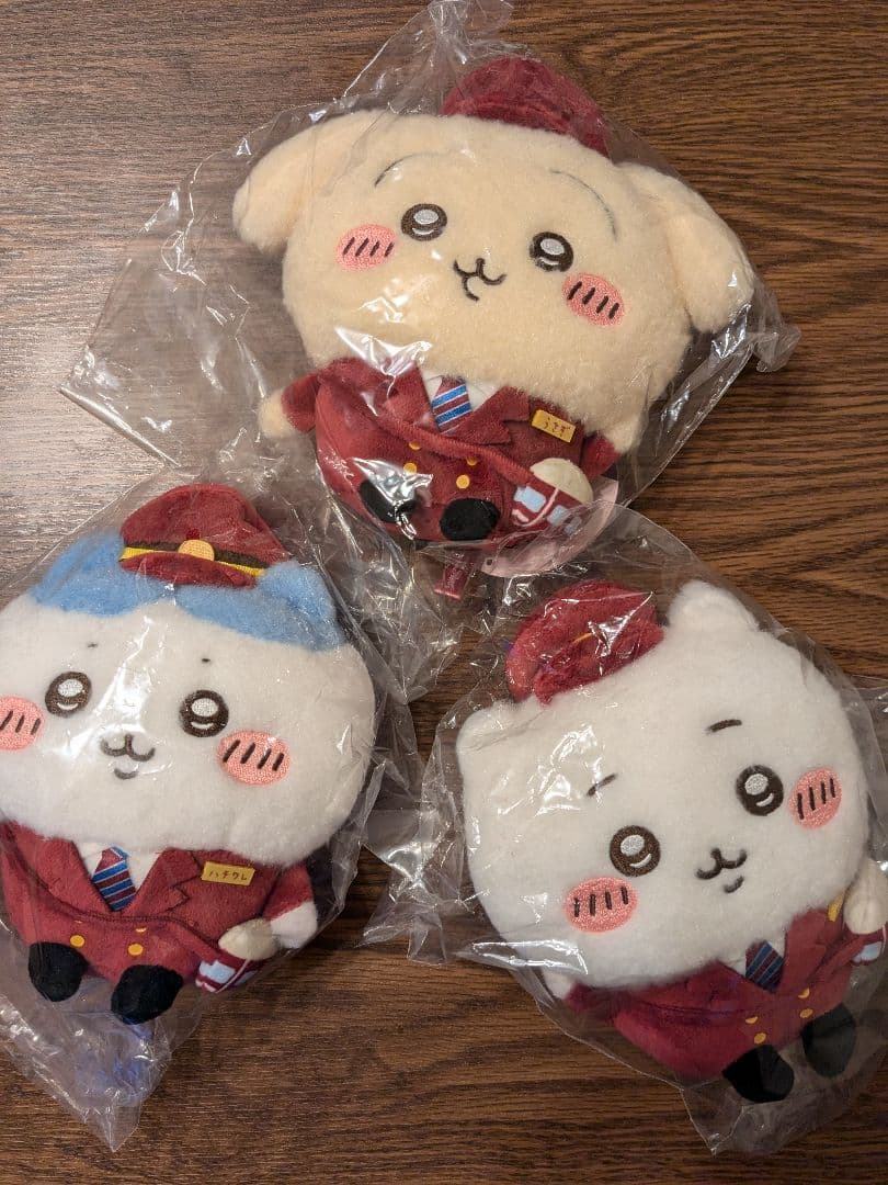 【未開封】ちいかわ　阪急電車なほわほわぬいぐるみS