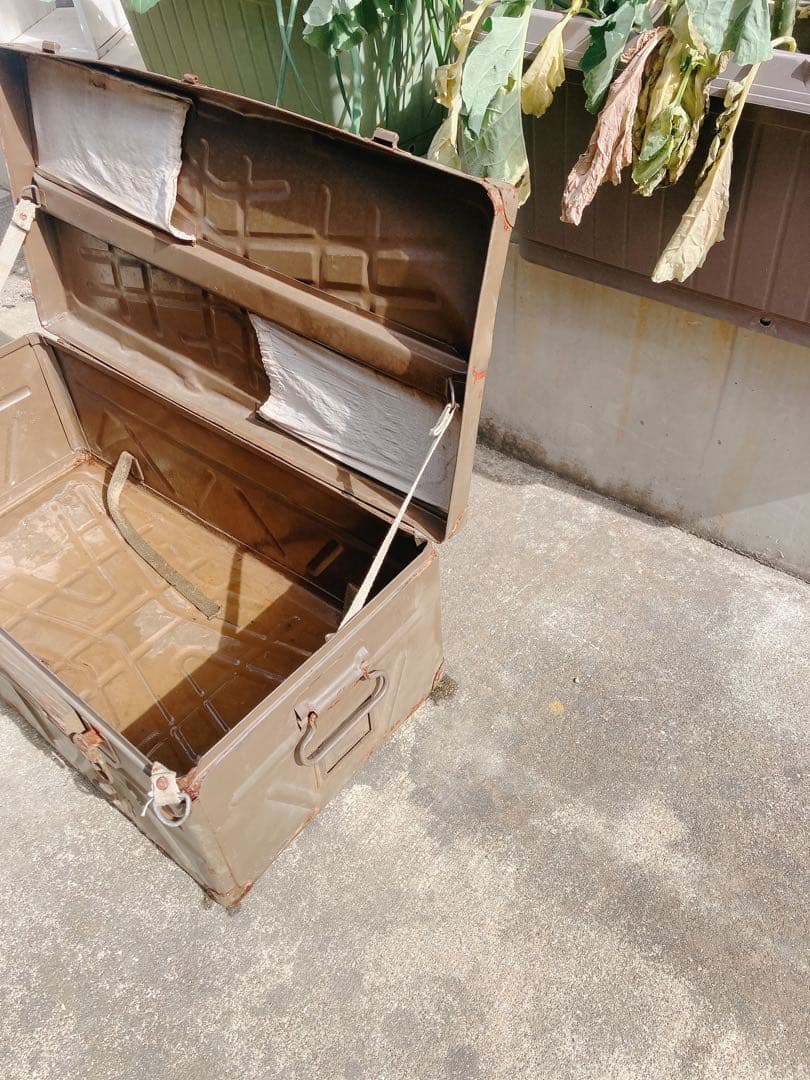 旧日本陸軍のミリタリーケースアンティークレトロ希少品ヴィンテージマニア向け