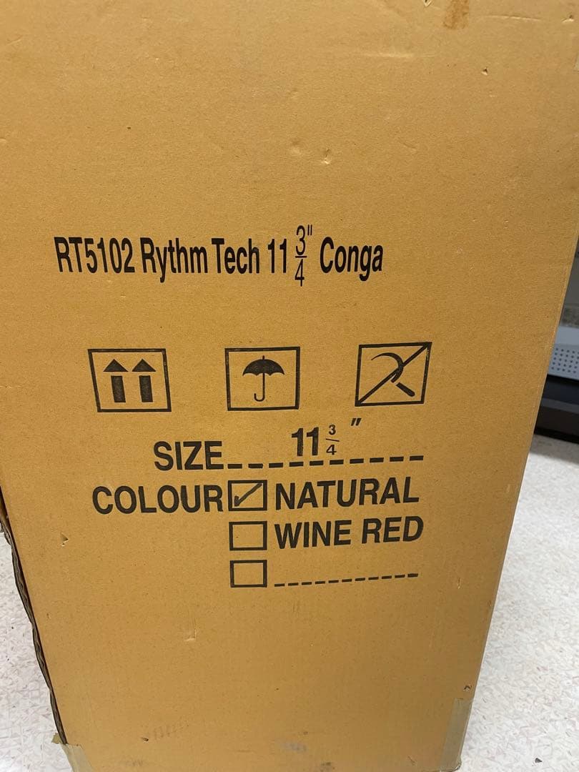 Rhythm Tech コンガ 木製 ナチュラル仕上げ