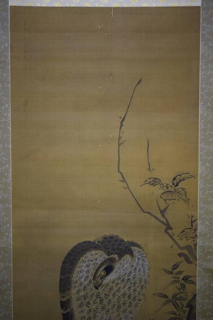 不詳/作者不詳/古画/鷹図/布袋屋掛軸HG-124